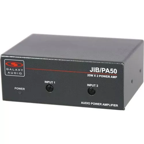 Galaxy Audio JIB /PA50 Compact Stereo Power Amplifier (25W RMS /Channel)