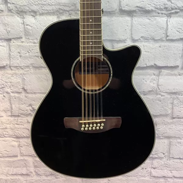 ** Ibanez AEG1812IIBK AEG Series 12-String Acoustic/Electric Guitar - Black
